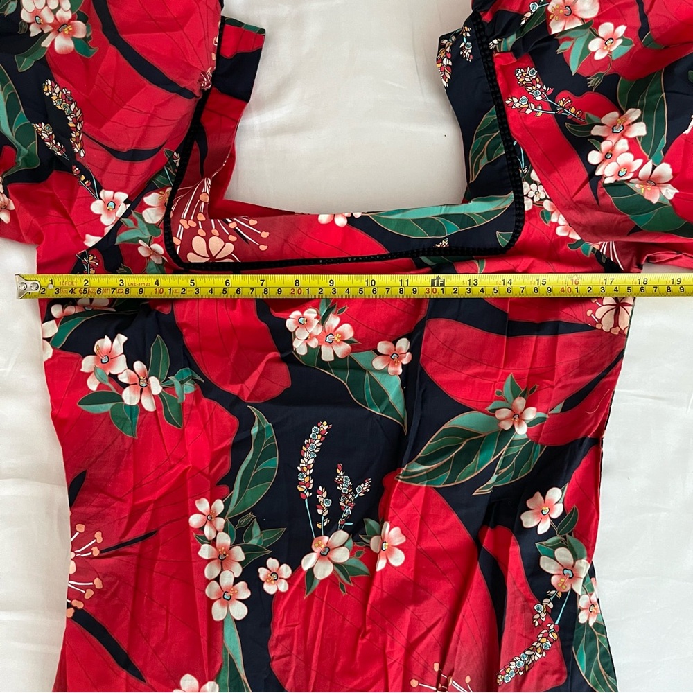 NWT Farm Rio x Anthropologie Jamila Midi Dress XS - Picture 13 of 16